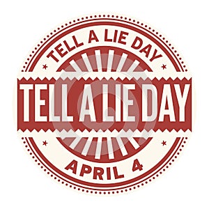 Tell a Lie Day stamp
