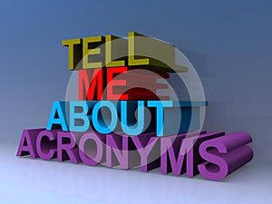 Tell me about acronyms