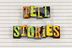 Tell story read books stories communication together