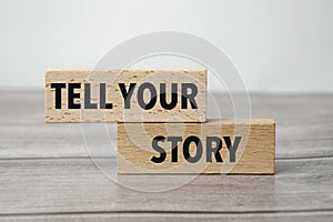 tell your story, business, financial concept. For business planning