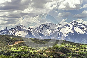 Telluride`s San Juan Mountains in June