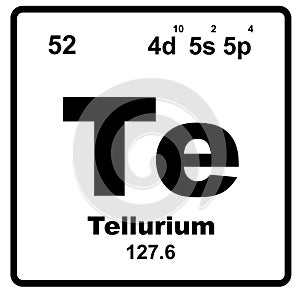 Tellurium element icon