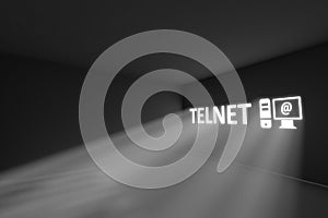 TELNET rays volume light concept
