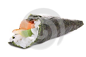Temaki sushi isolated