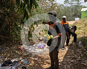 World Cleanup day event in central java Indonesia