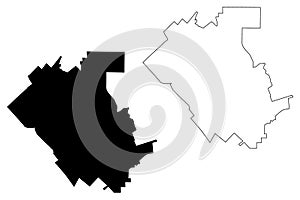 Temecula City, CaliforniaUnited States cities, United States of America, usa city map vector illustration, scribble sketch City