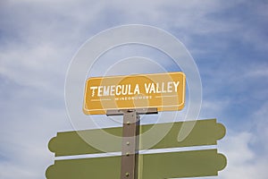 Temecula Valley sign