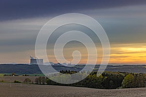 Temelin nuclear power station. Czechia