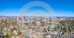 Tempe, Arizona, USA Drone Skyline Aerial