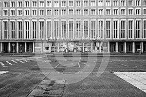 Tempelhof Airport Terminal in Black and White