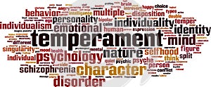 Temperament word cloud