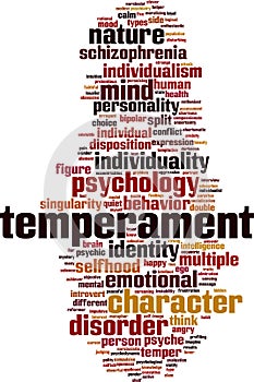 Temperament word cloud