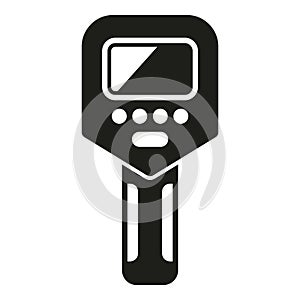 Temperature check laser icon simple vector. Device gun