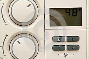 Temperature control dial for central heating at home
