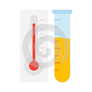 Temperature flask Isolated Vector icon that can be easily modified or edited photo
