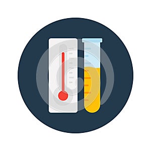 Temperature flask Isolated Vector icon that can be easily modified or edited photo