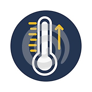 Temperature, forecast, weather, thermometer  fully editable vector icon photo