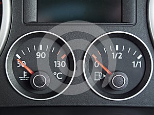 Temperature and Fuel gauge