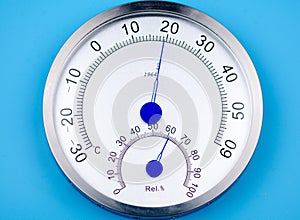 Temperature and humidity meter.