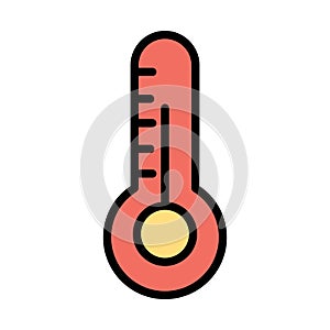 Temperature meter Isolated Vector icon which can easily modify or edit