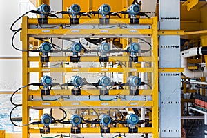 Temperature transmitter in oil and gas business to monitor temperature of gas and oil wells .