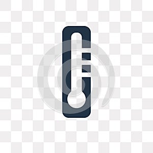 Temperature vector icon isolated on transparent background, Temp