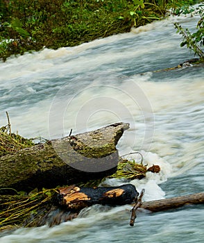 Tempestuous mountain river