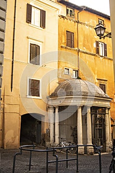 Tempietto del carmelo in the old ghetto of Rome