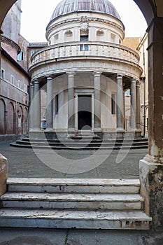 The Tempietto in Rome, Italy