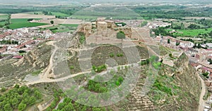 The Templar castle of Monzon. Of Arab origin (10th century) Huesca Aragon Spain