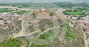 The Templar castle of Monzon. Of Arab origin (10th century) Huesca Aragon Spain