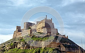 The Templar castle of Monzon. Of Arab origin 10th century Huesca Spain