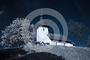 Templar church at village Martincek, Slovakia