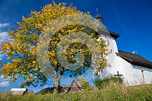 Templar church at village Martincek, Slovakia