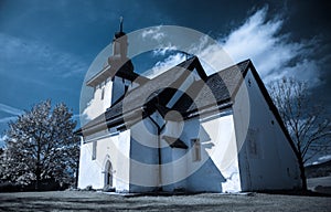 Templar church at village Martincek, Slovakia