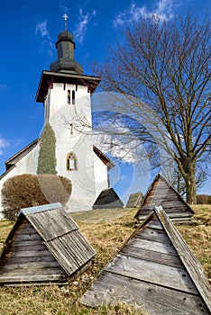 Templar church in village Martincek, Slovakia