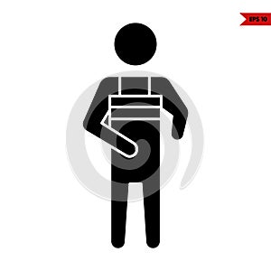 illustration of farmer glyph icon