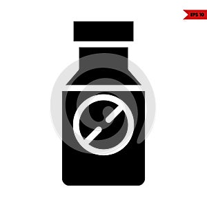 illustration of pill bottle glyph icon