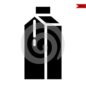 illustration of milk can glyph icon photo