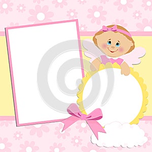 Template for baby's photo album