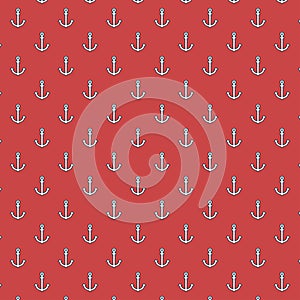 Maritime seamless pattern. Vector background or fabric design