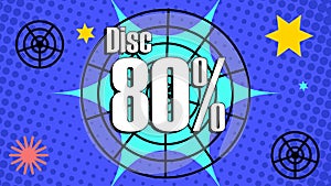 Template background spider web comic style design.