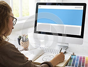 Template Badge Layout Mock-up Visual Blank Concept