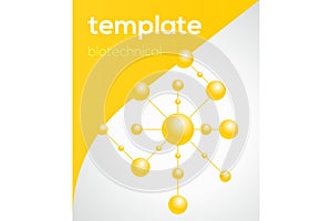 Template biotechnical thematic layout design