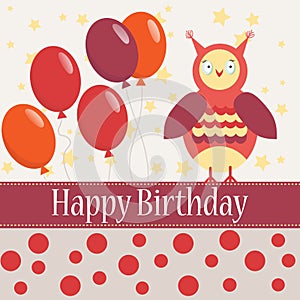 Template bithday greeting card