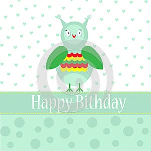 Template bithday greeting card