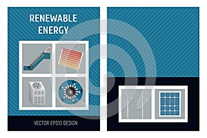 Template booklet he concept of renewable energy.