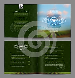 Template booklet page design