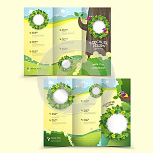 Template of brochure design