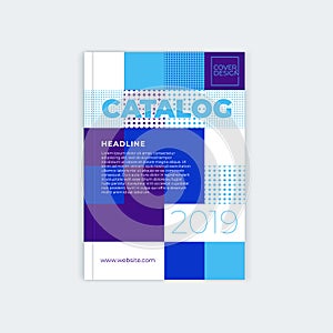 Template for business design of catalog cover